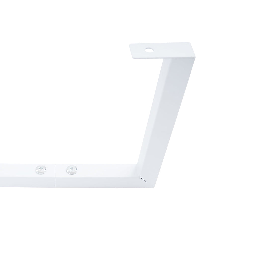 6 Tiers Metal Shoe Organizer, Wall Mounted Shoe Rack, Metal Hanging Shoe Rack White