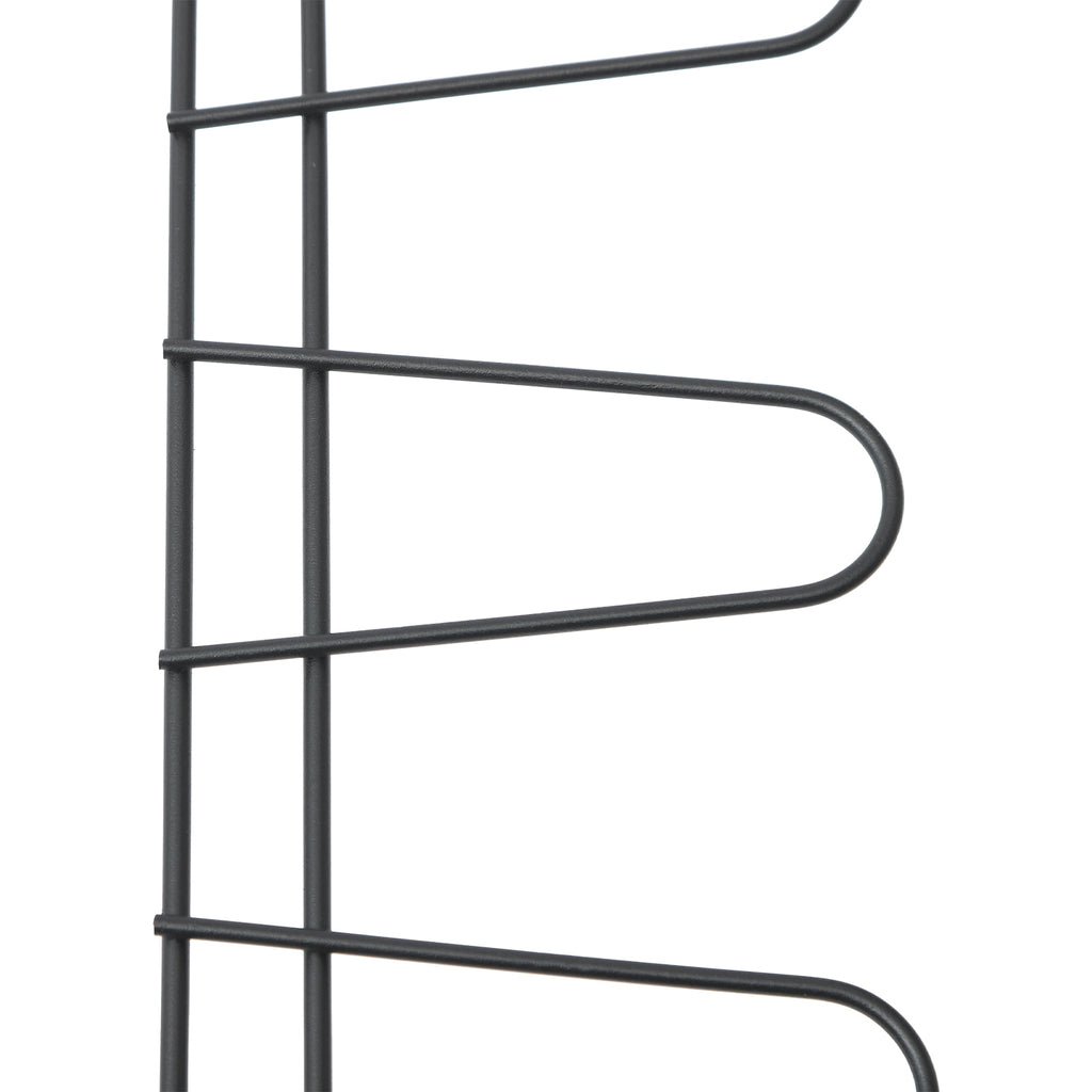 6 Tiers Metal Shoe Organizer, Wall Mounted Shoe Rack, Metal Hanging Shoe Rack White