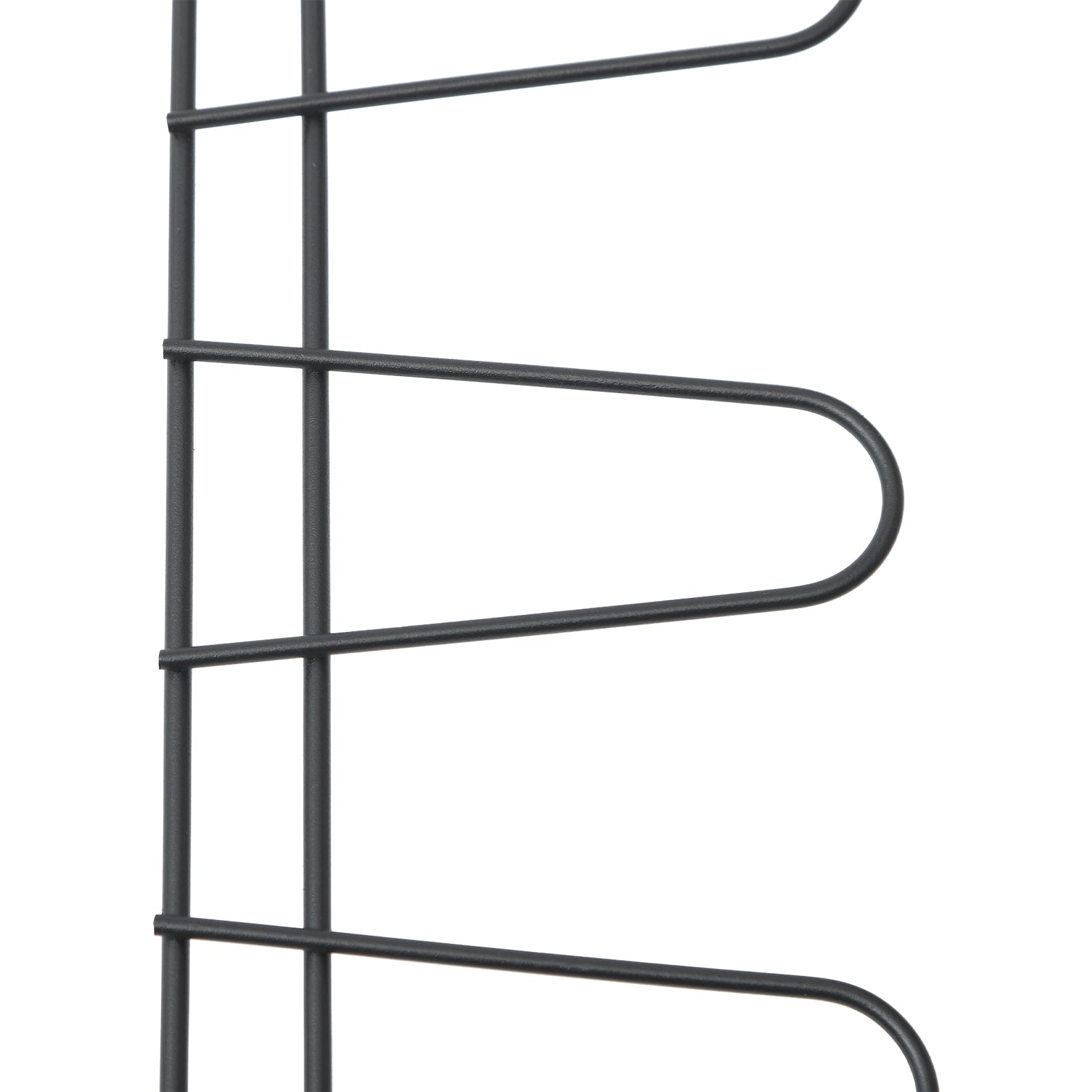 6 Tiers Metal Shoe Organizer, Wall Mounted Shoe Rack, Metal Hanging Shoe Rack White