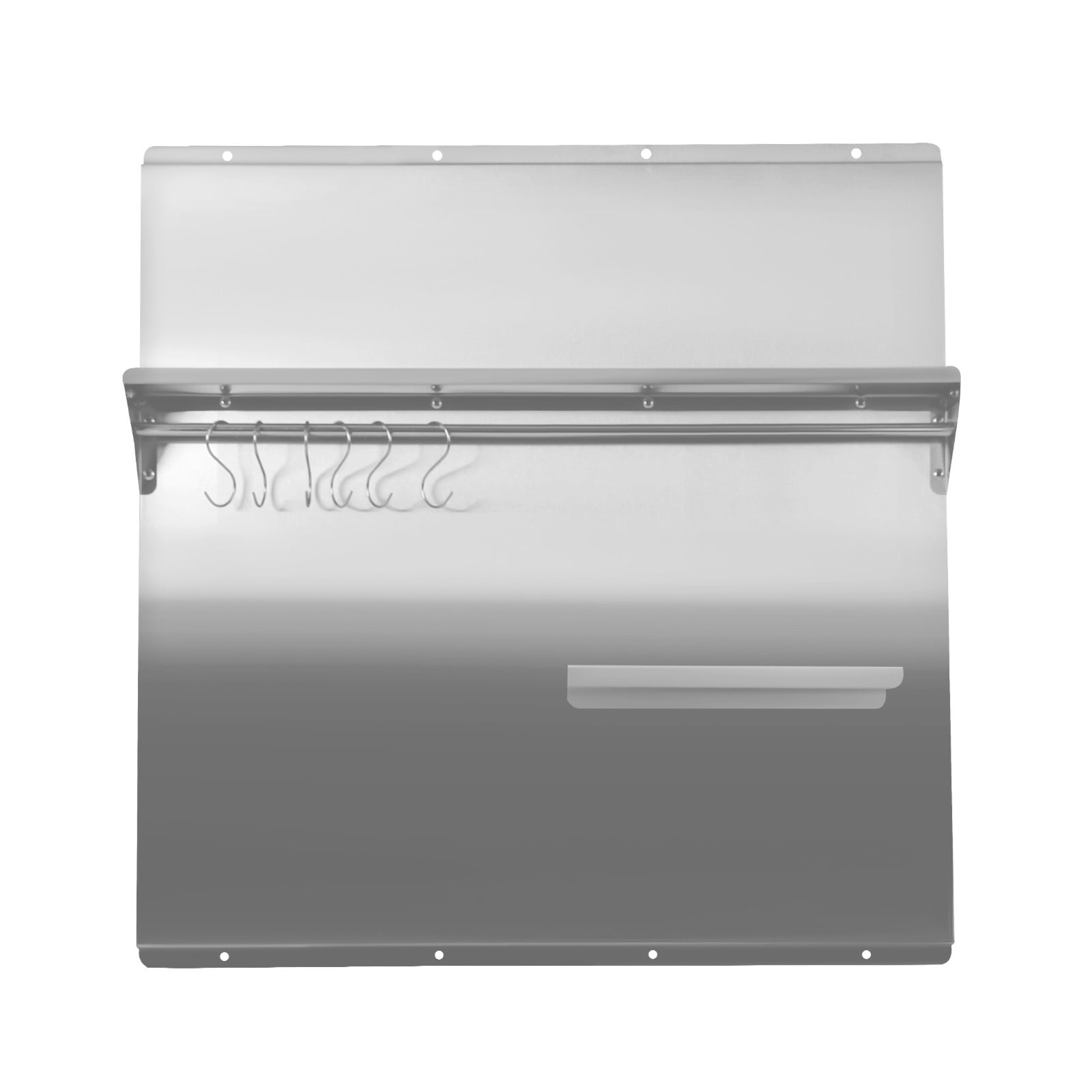 30x30.7" Backsplash Stainless Steel Kitchen Range Hood Wall Tile Shield w/Hooks