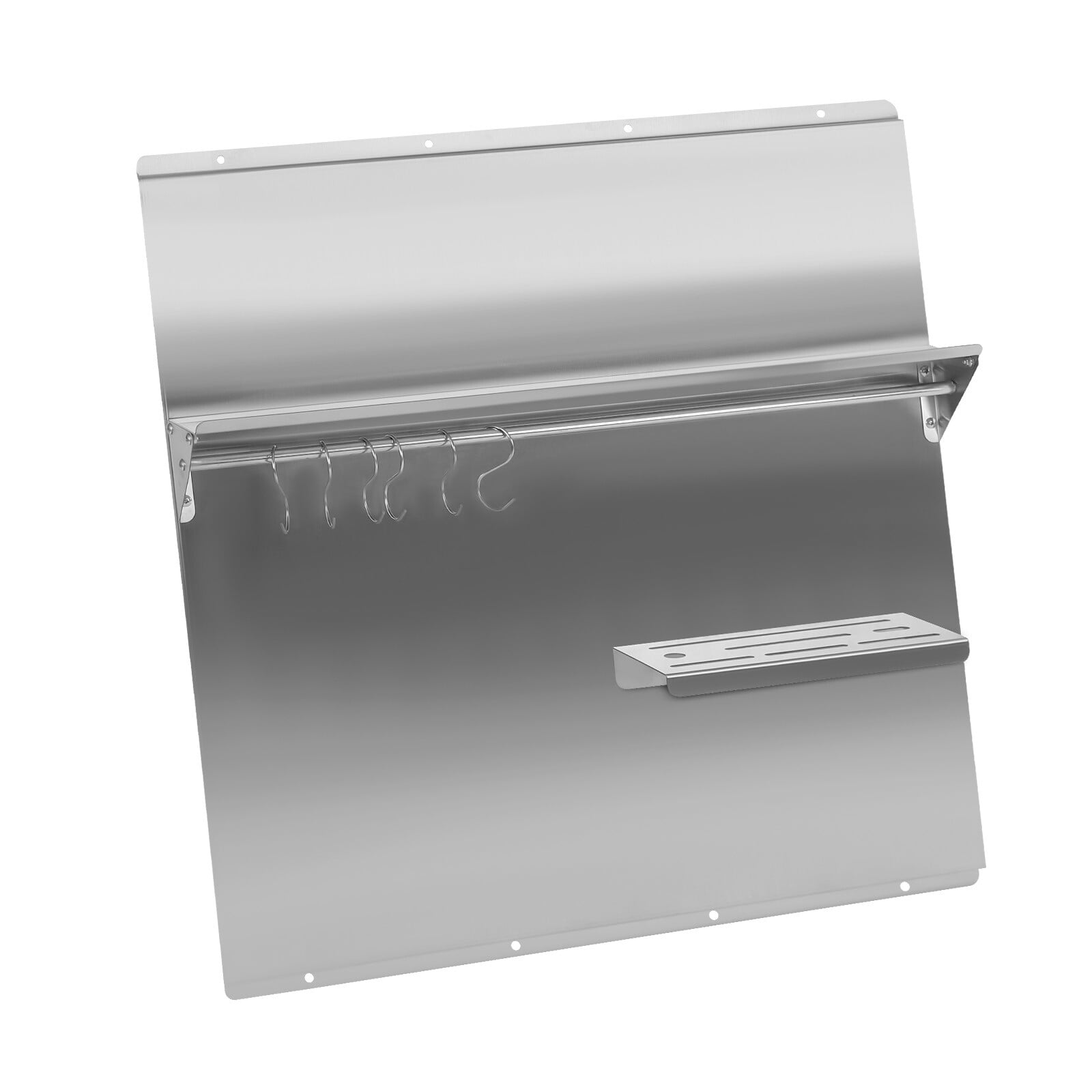 30x30.7" Backsplash Stainless Steel Kitchen Range Hood Wall Tile Shield w/Hooks