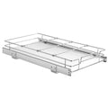 Pull Out Cabinet Organizer 11x21", Heavy Duty Slide Out Pantry Shelves, Chrome Roll Out Drawers, Kitchen Cabinet, Bathroom, Under Sink Storage