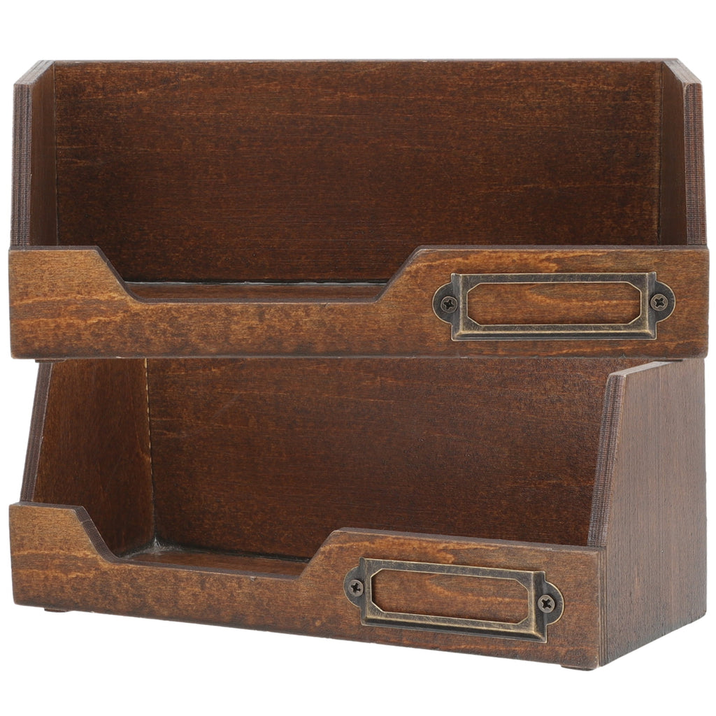 2 Pcs Tape Holder Organizer Storage Box Practical Desktop