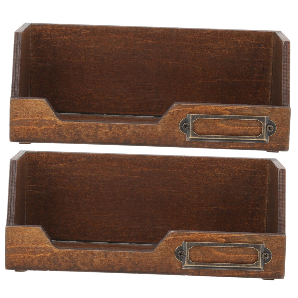 2 Pcs Tape Holder Organizer Storage Box Practical Desktop