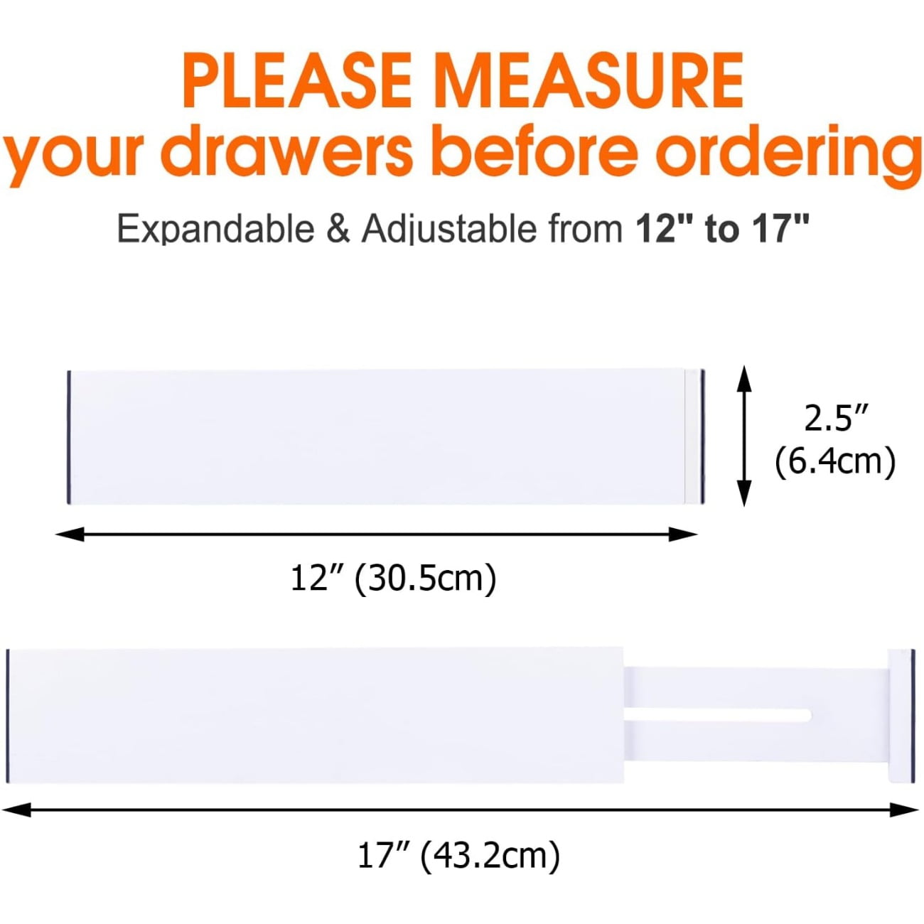 Bamboo Drawer Dividers,12-17" Adjustable Kitchen Drawer Organizer for Clothes,4 Pack Expandable Drawer Organization Separators for Bedroom,Bathroom,Dresser and Office,Natural