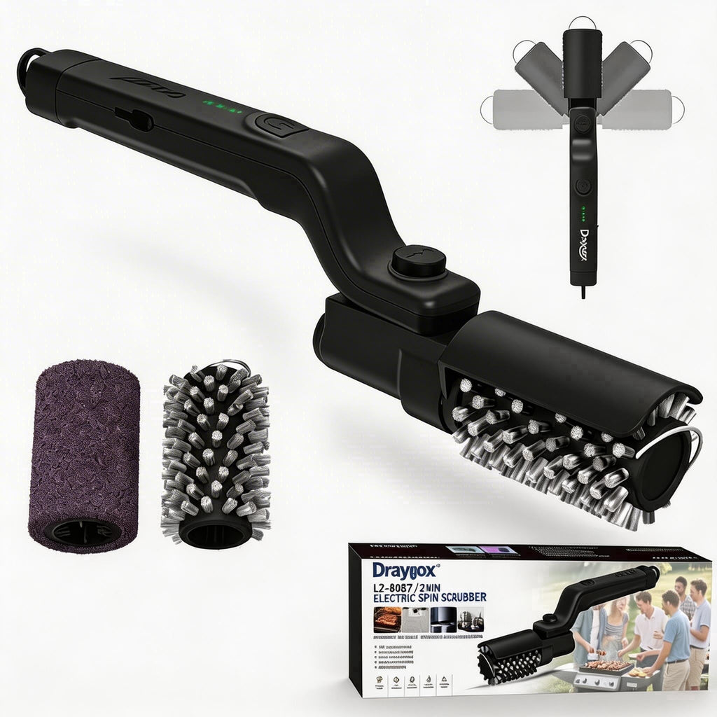 Electric Grill Brush, High Torque BBQ Cleaner,3-Speed Modes, Type-C Rechargeable Clean Tool, Steel Bristles for Porcelain,Cast Iron ,Stainless Grates