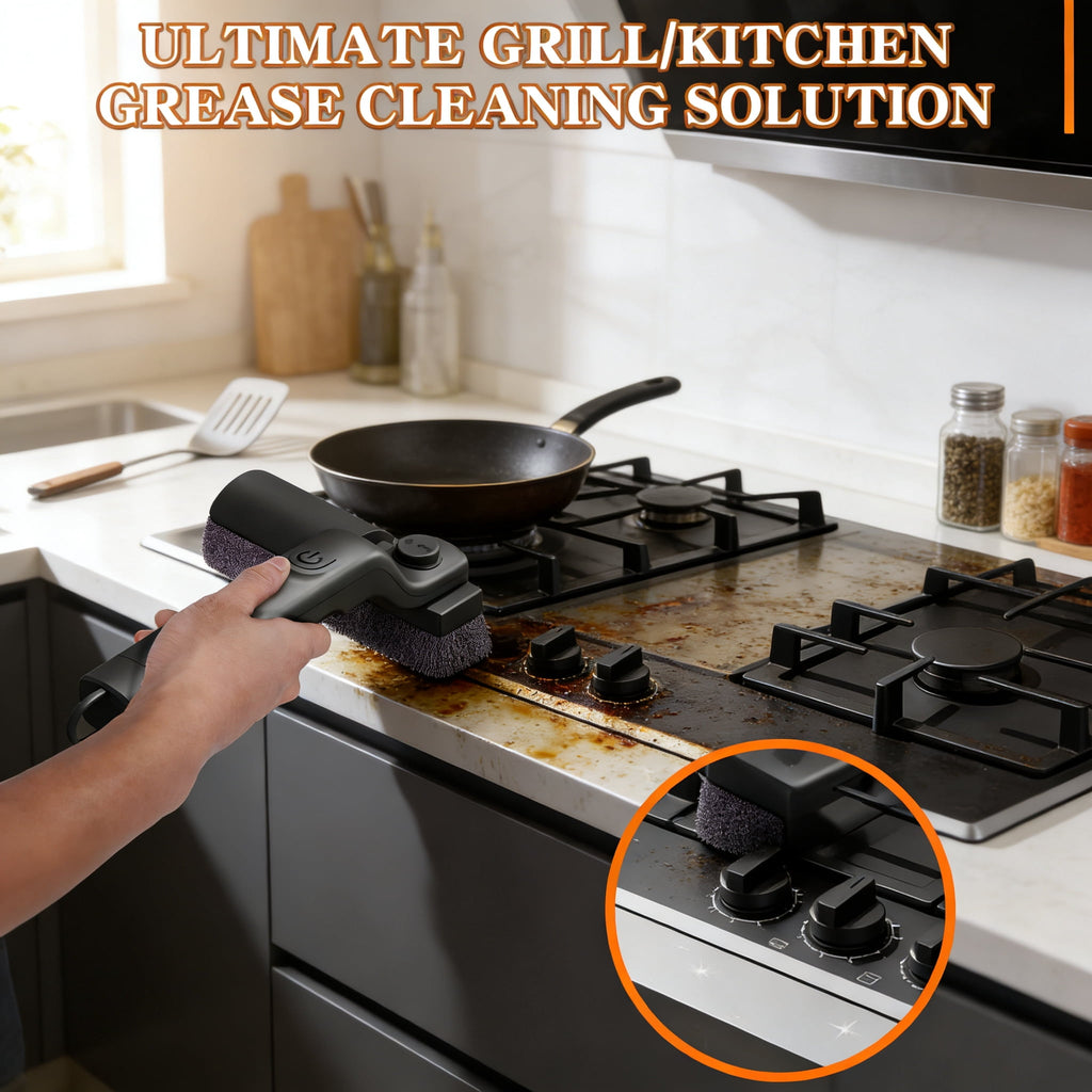 Electric Grill Brush, High Torque BBQ Cleaner,3-Speed Modes, Type-C Rechargeable Clean Tool, Steel Bristles for Porcelain,Cast Iron ,Stainless Grates