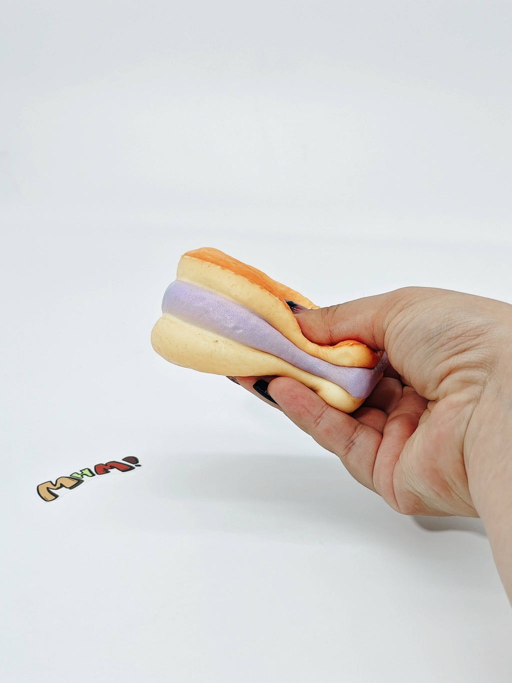 🐟 Purple Filling Fish Cake Squishy | Snack Themed Slow Rising Stress Relief Toy