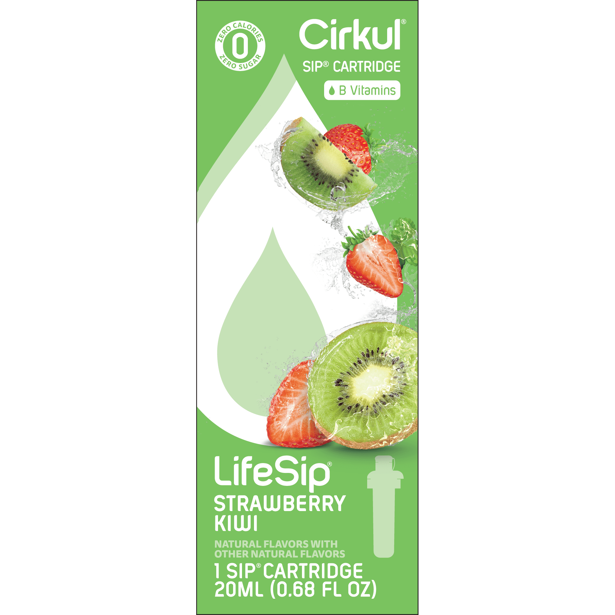 (2 pack)   Strawberry Kiwi Flavor Cartridge, Drink Mix, 1-Pack