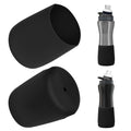 2 Pack Water Bottle Boot Compatible with  Plastic/Stainless Steel Bottle 22oz Series , Silicone Anti-Slip Bottle Bottom Sleeve Bumper Protector (Black)
