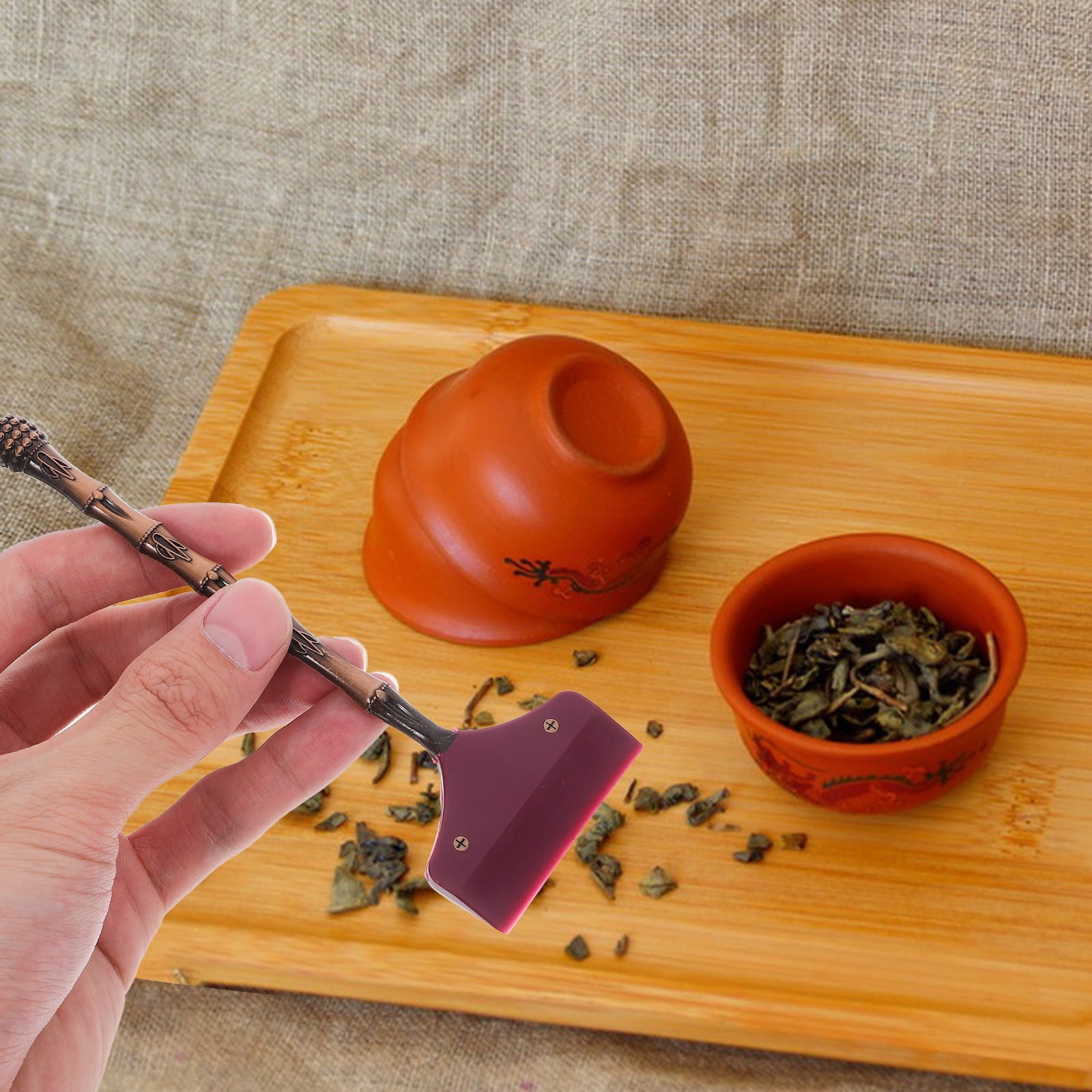 unbranded Silicone Water Scraper Teapot Tray Tea Tray Scraper Tea Tray Cleaning Brush