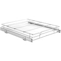 14" x 21" Pull Out Cabinet Organizer | Heavy Duty Slide Out Pantry Shelves, Chrome Steel Roll-Out Drawers, Smooth Sliding Storage for Kitchen, Bathroom, or Under Sink