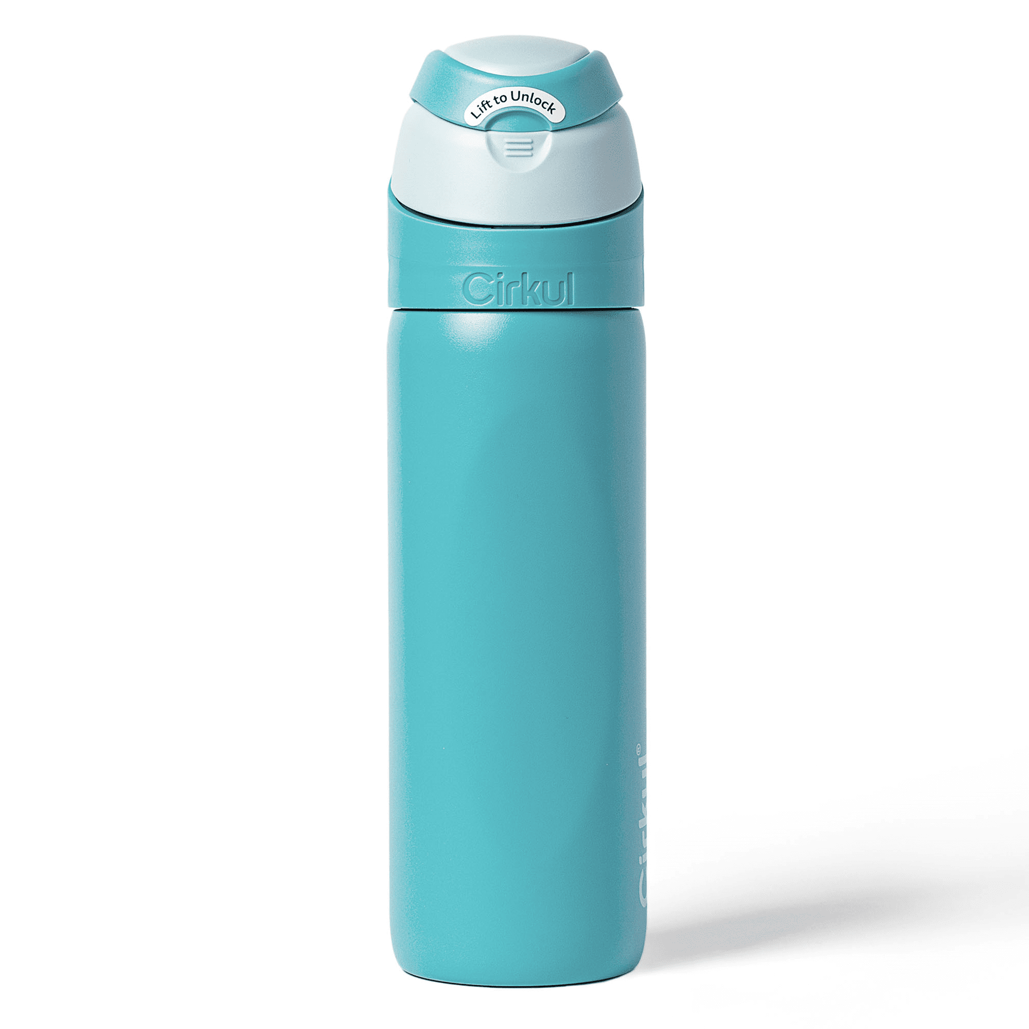 26oz StrawSip Flip Water Bottle, Stainless Steel, Double Wall Insulated, Pacific (Blue)