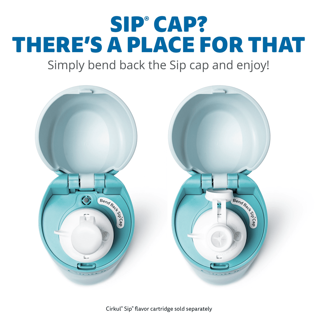26oz StrawSip Flip Water Bottle, Stainless Steel, Double Wall Insulated, Pacific (Blue)