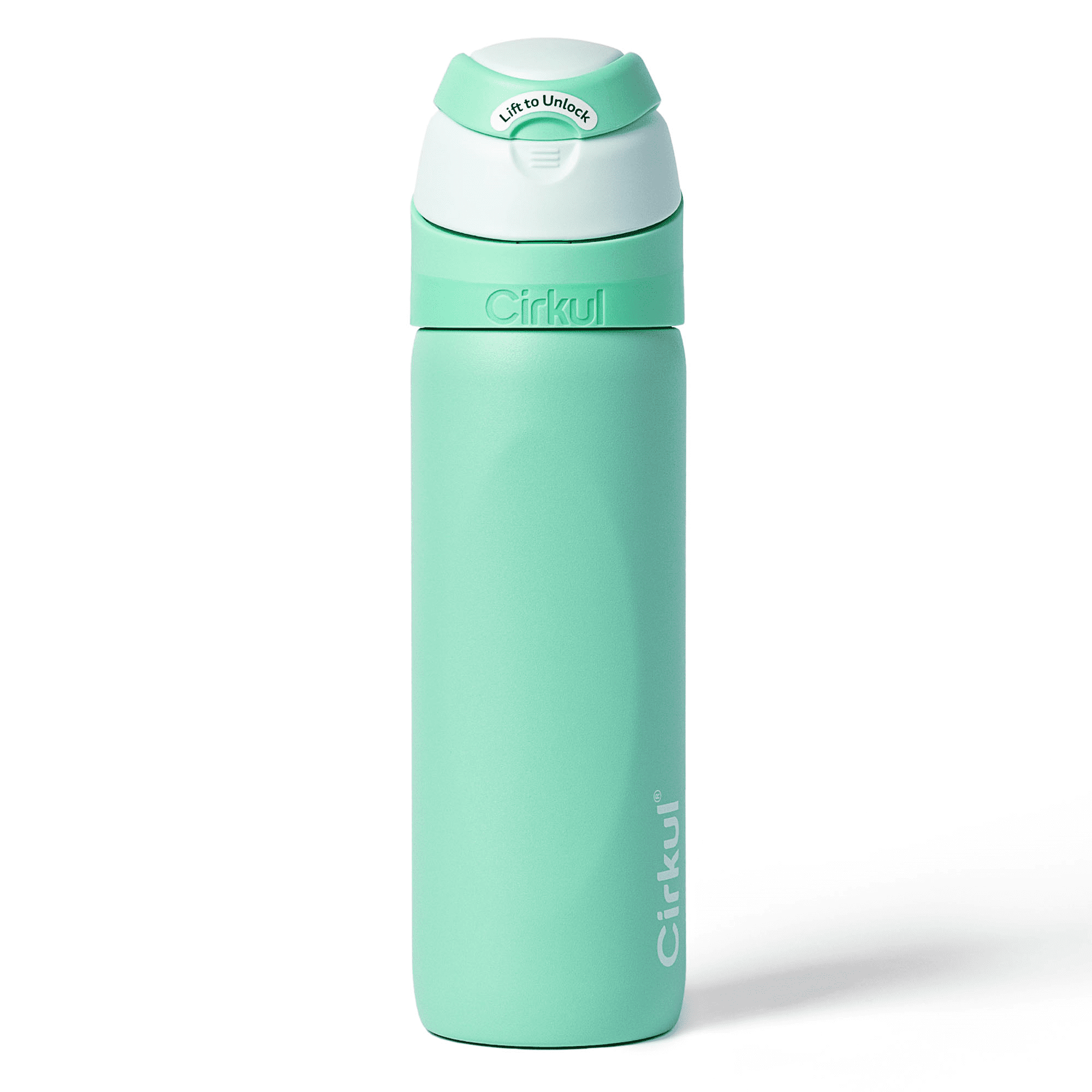26oz StrawSip Flip Water Bottle, Stainless Steel, Double Wall Insulated, Pacific (Blue)