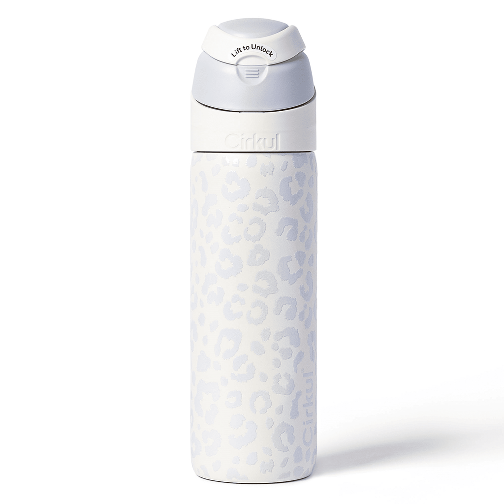 26oz StrawSip Flip Water Bottle, Stainless Steel, Double Wall Insulated, Pacific (Blue)