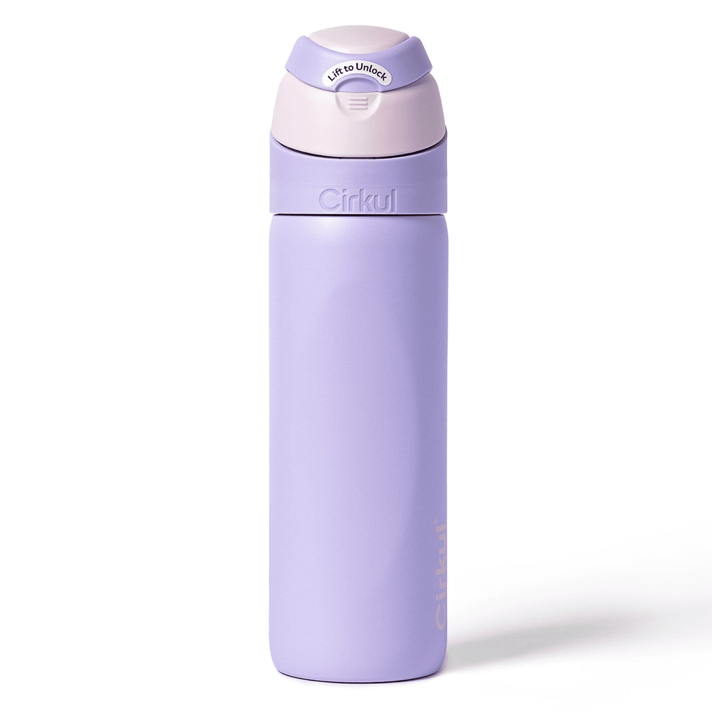 26oz StrawSip Flip Water Bottle, Stainless Steel, Double Wall Insulated, Pacific (Blue)