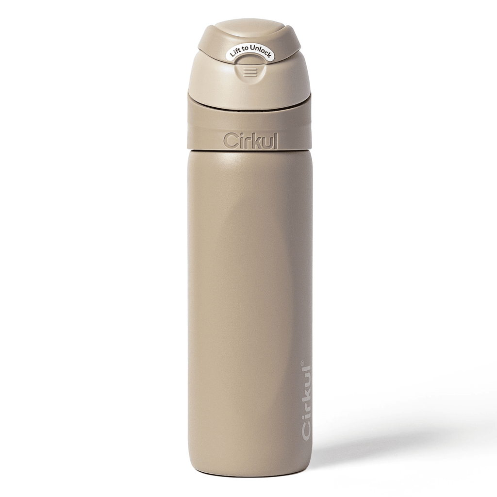 26oz StrawSip Flip Water Bottle, Stainless Steel, Double Wall Insulated, Pacific (Blue)