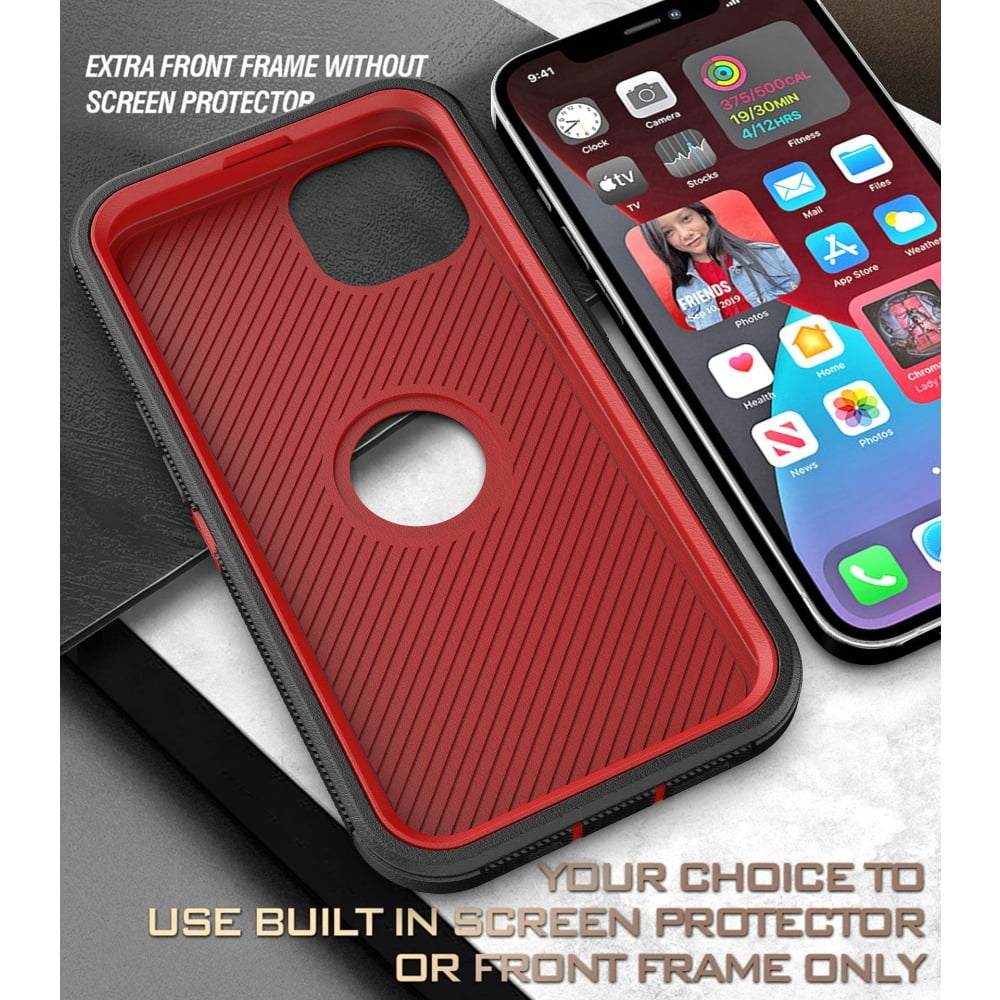 Heavy Shockproof Cover for iPhone 13/14 Case 3 Layer Shatter Resistant Rugged Case