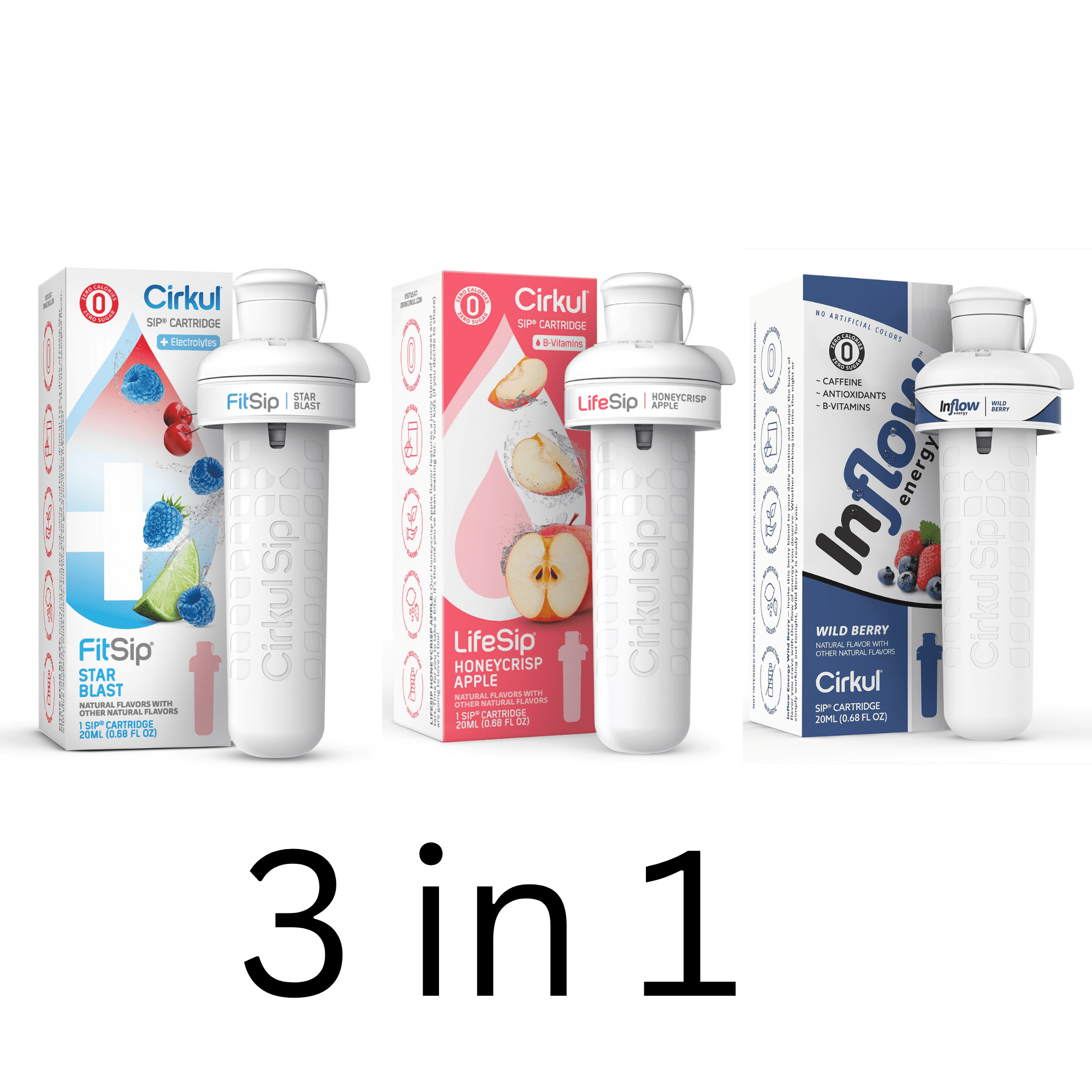 Flavor Variety Pack – Refresh, Energize &amp; Enjoy with Star Blast, Honeycrisp Apple &amp; Wild Berry