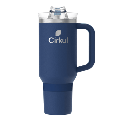 (3 pack)  40oz All-Day StrawSip Double-Wall Insulated Stainless Steel Tumbler with Handle, Midnight Blue (Dark Blue)