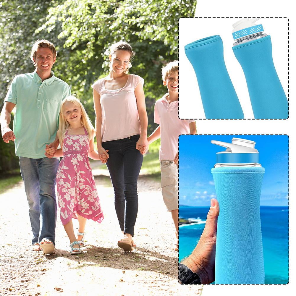 2 Pack Water Bottle 22OZ, Water Bottle Protective Cover for  Plastic &amp; Stainless Steel Bottle,Water Bottle Holder Prevent Collision for Retaining Temper