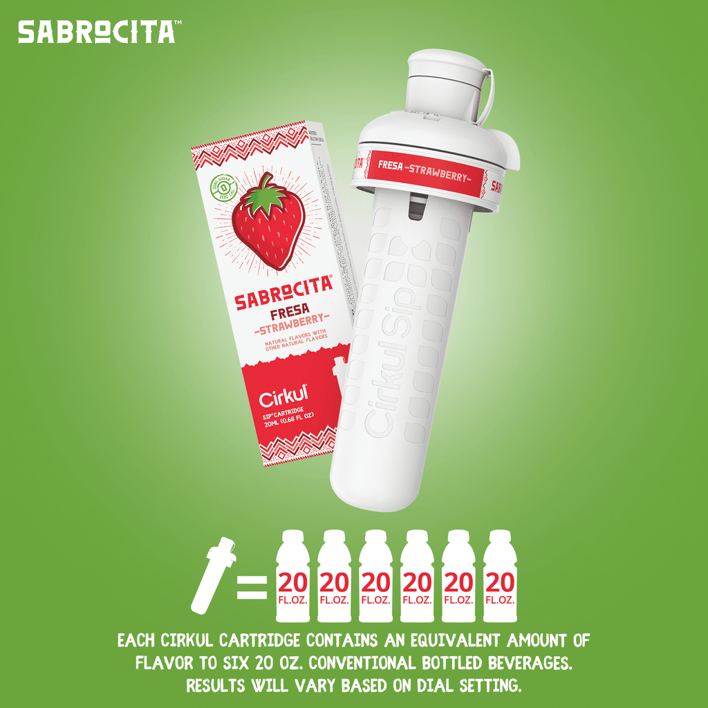 (2 pack)   Strawberry Flavor Cartridge, Drink Mix, 1-Pack
