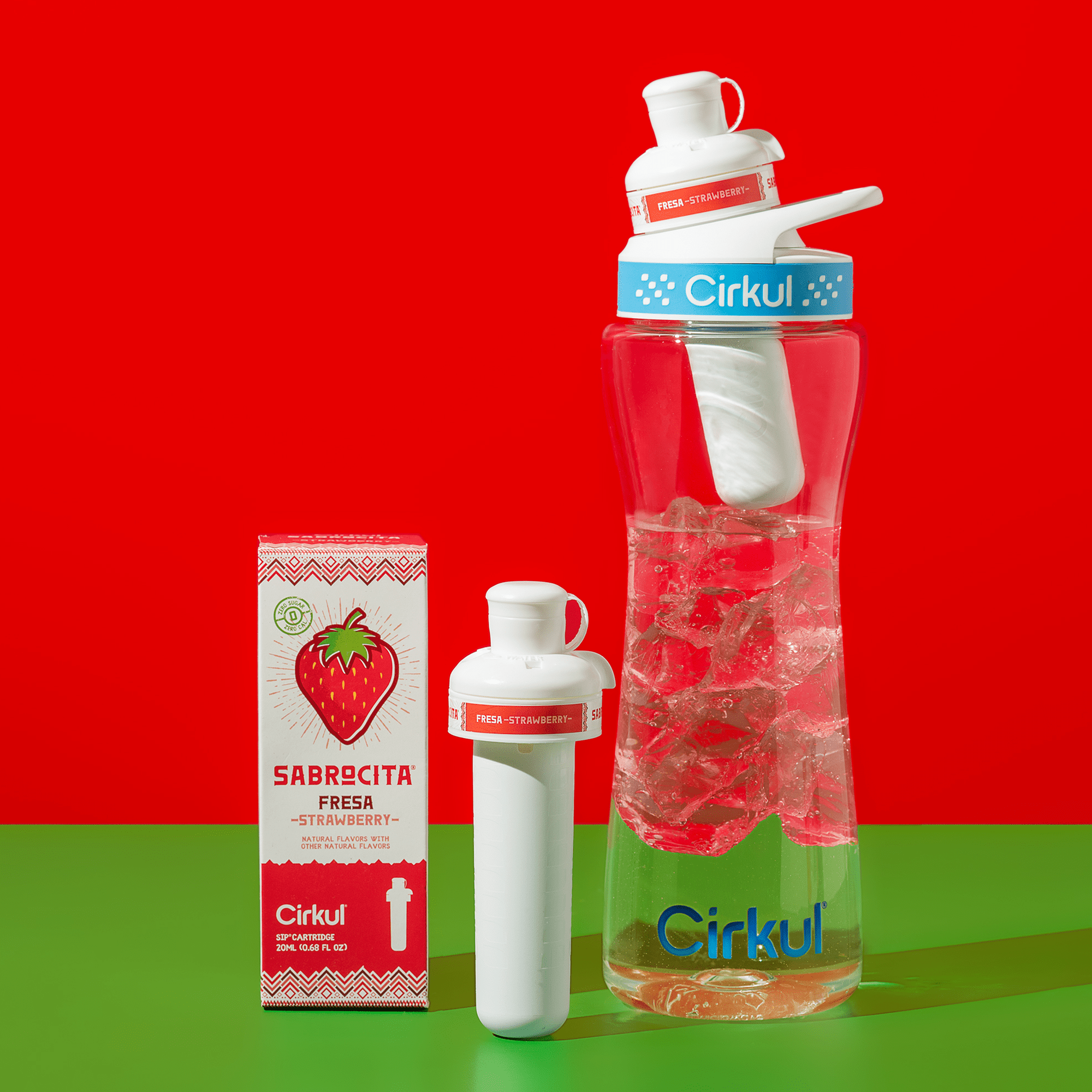 (2 pack)   Strawberry Flavor Cartridge, Drink Mix, 1-Pack