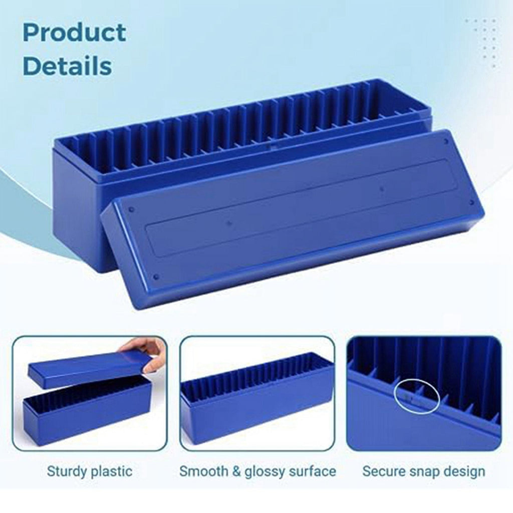 Coin Slab Storage Boxes, 3 Packs Coin Holder Organizer Boxes with 20 Slots, Plastic Coin Storage Cases Set (Boxes Only)