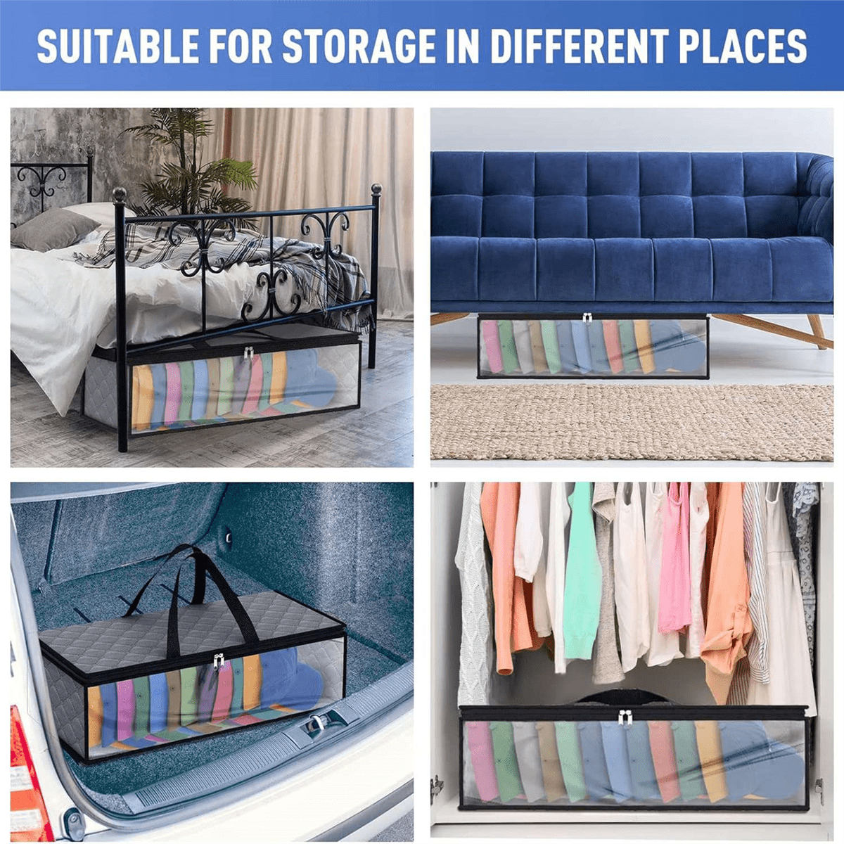 2Piece Hat Storage Bag for Baseball Caps Hat Organizer Case Hat Holder Rack with 2 Carry Handles for Closet Moisture