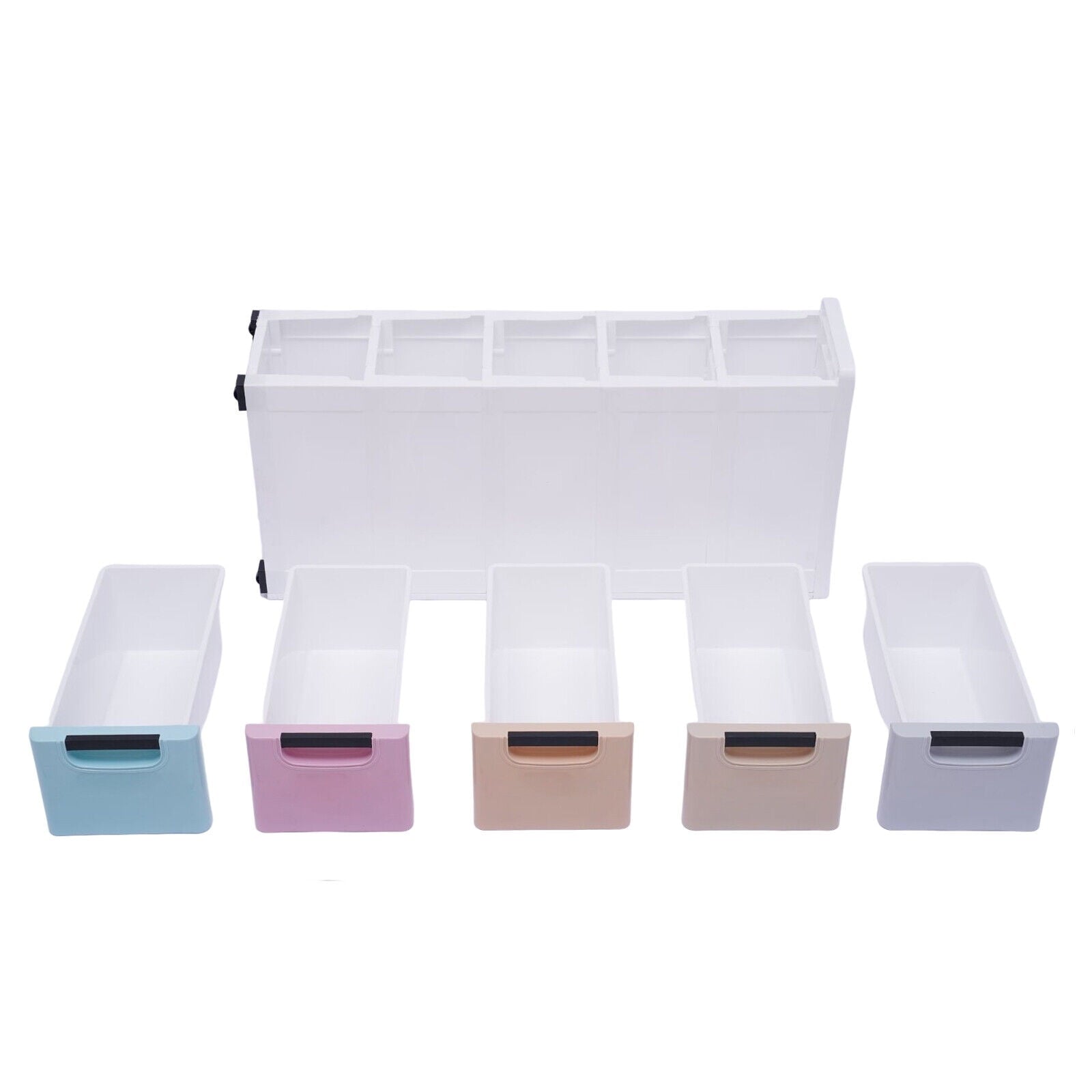 5 Layers Stackable Cabinet Clothes Storage Box Heavy Duty Plastic Storage Cabinet with 5 Drawers