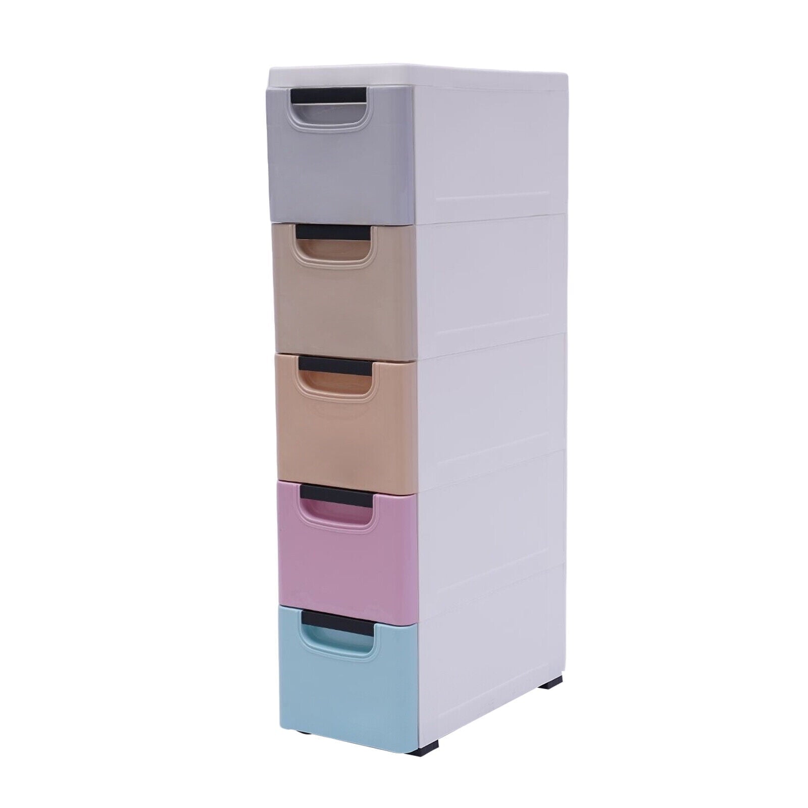5 Layers Stackable Cabinet Clothes Storage Box Heavy Duty Plastic Storage Cabinet with 5 Drawers