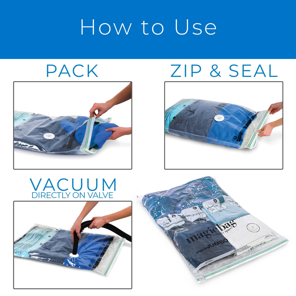 Unbranded Magicbag Original Jumbo, Instant Space, Storage Bags, 4Pk 08