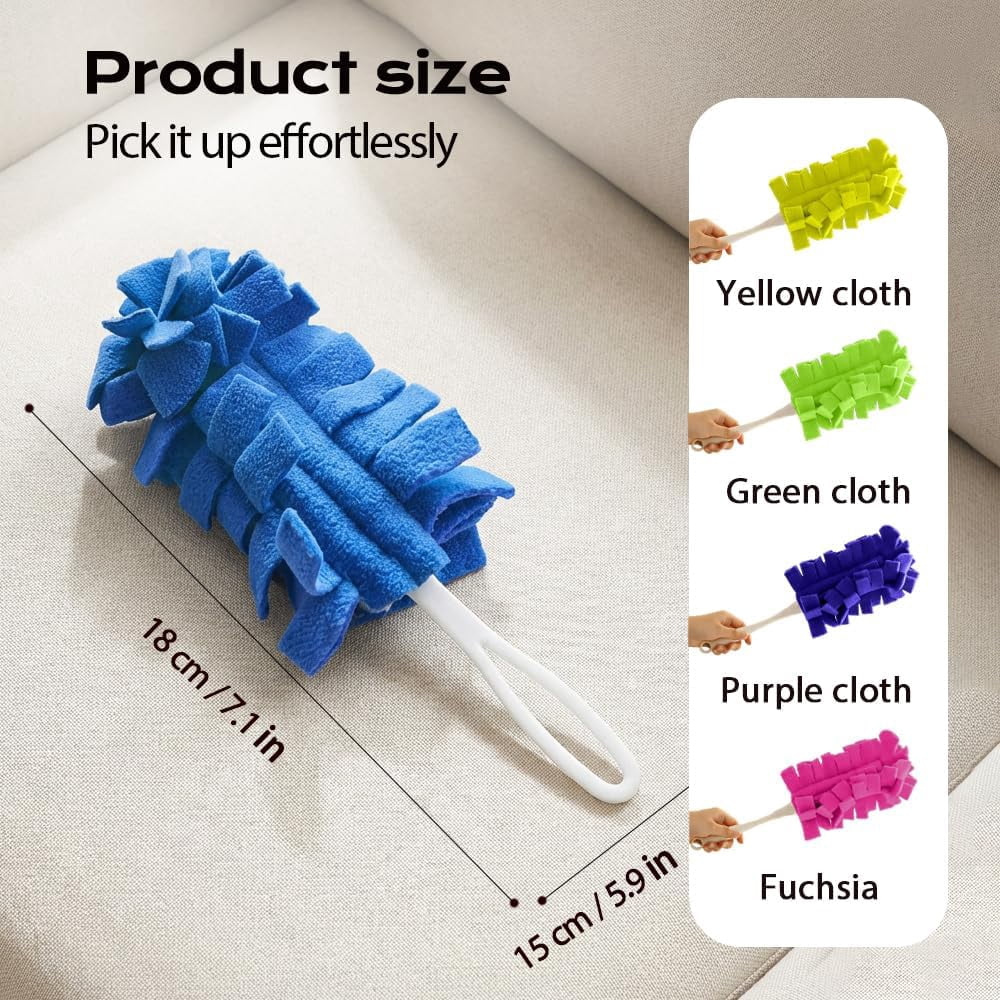 Reusable Duster Refills, 2026 New 360° Heavy Duty Fleece Duster Refills Reusable Duster Pads Washable Cleaning Pads Tools for Cleaning Ceiling Fan Window Kitchen (10)