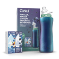 32oz Chameleon Stainless Steel Starter Kit with Chameleon  Lid 2.0 and 2 Flavor Cartridges (Blackberry Blueberry &amp; Berry Blue Punch)