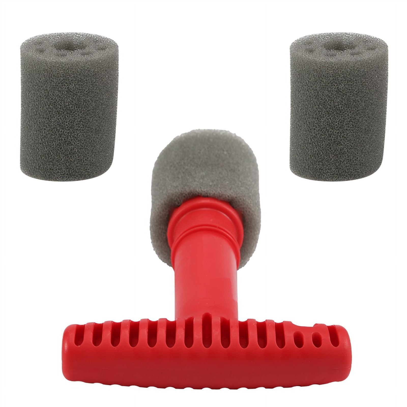 Car Wash Embedded Tire Screw Brush Lug Nut Wheel Cleaning Tools with 3 Extra Sponges