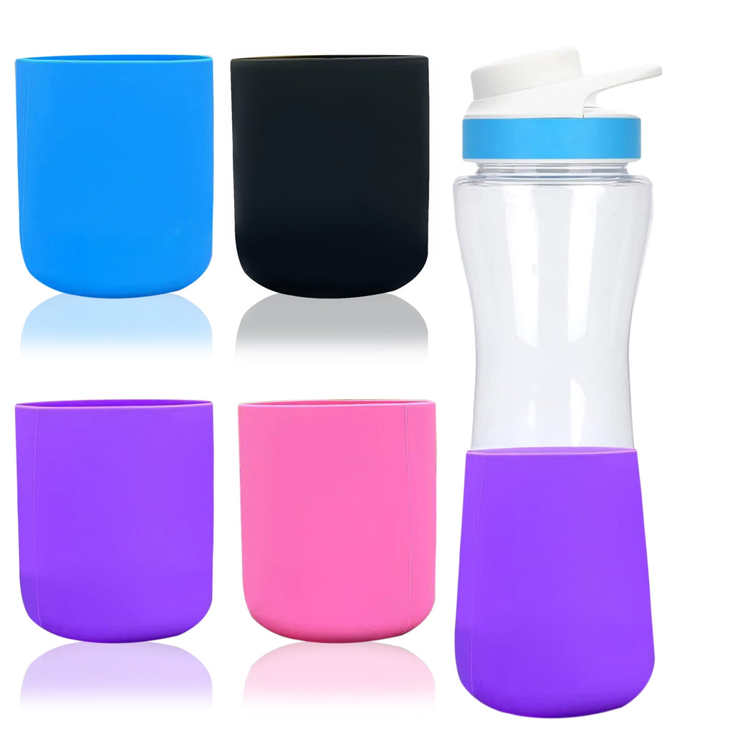 2 Pcs Water Bottle Bottom 22oz Protective Case Anti-Slip Silicone Bottle Boot Protector Cover
