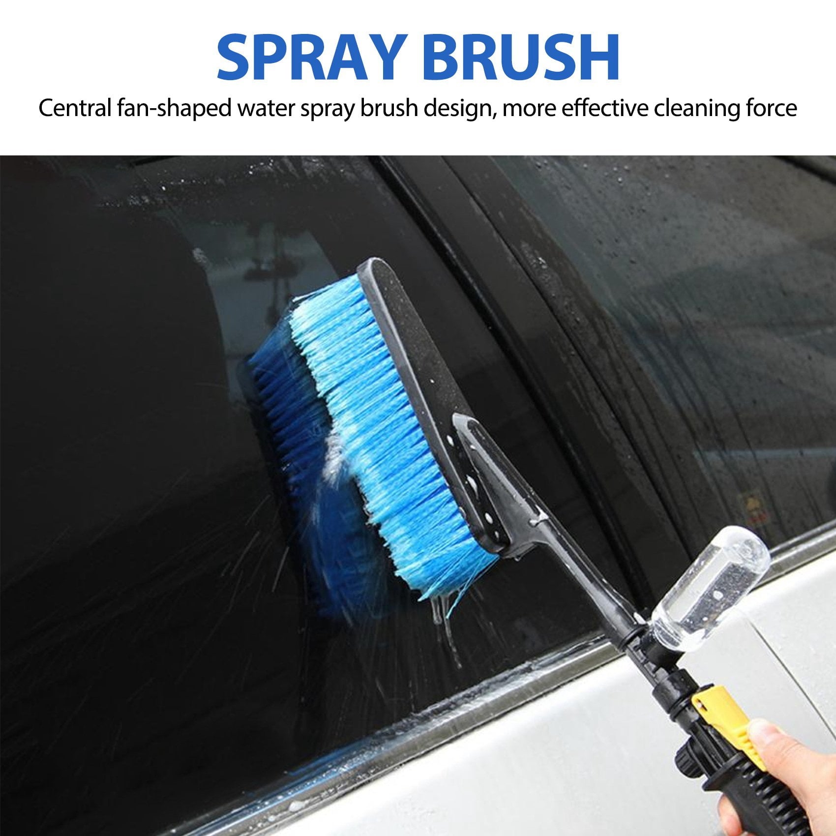 Car Wash Brush Water Cleaning Tool Soft Bristle Long-handled Duster