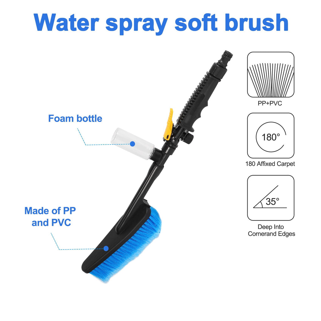 Car Wash Brush Water Cleaning Tool Soft Bristle Long-handled Duster
