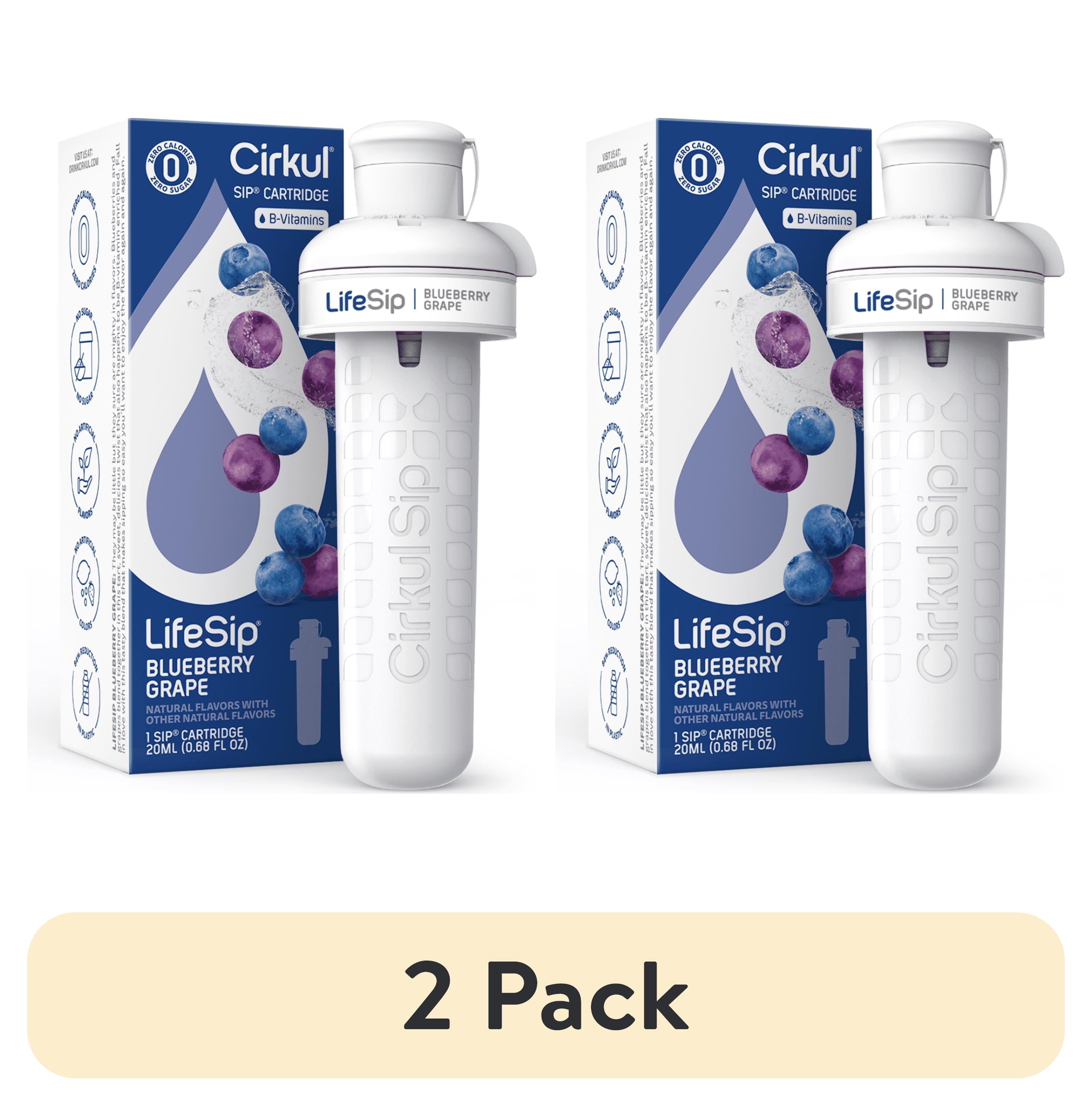 (2 pack)   Blueberry Grape Flavor Cartridge, Drink Mix, 1-Pack