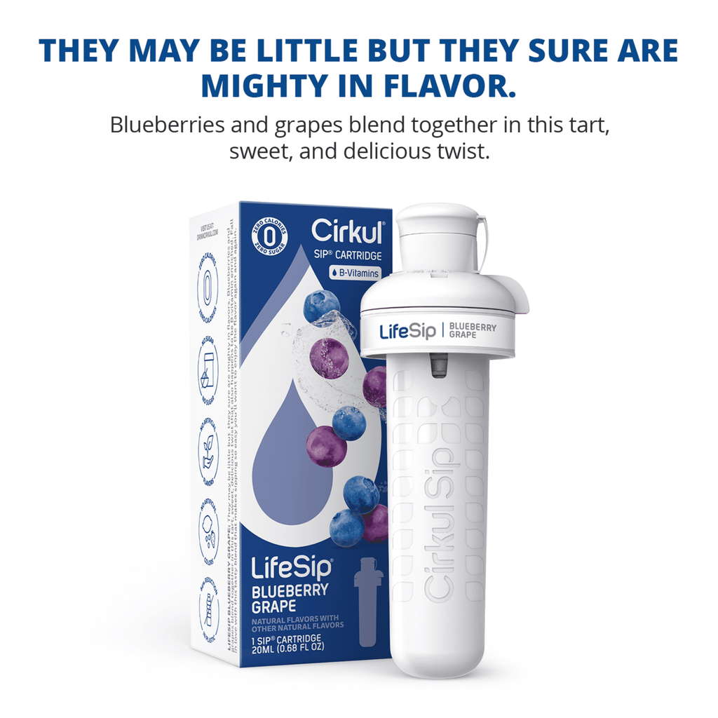 (2 pack)   Blueberry Grape Flavor Cartridge, Drink Mix, 1-Pack