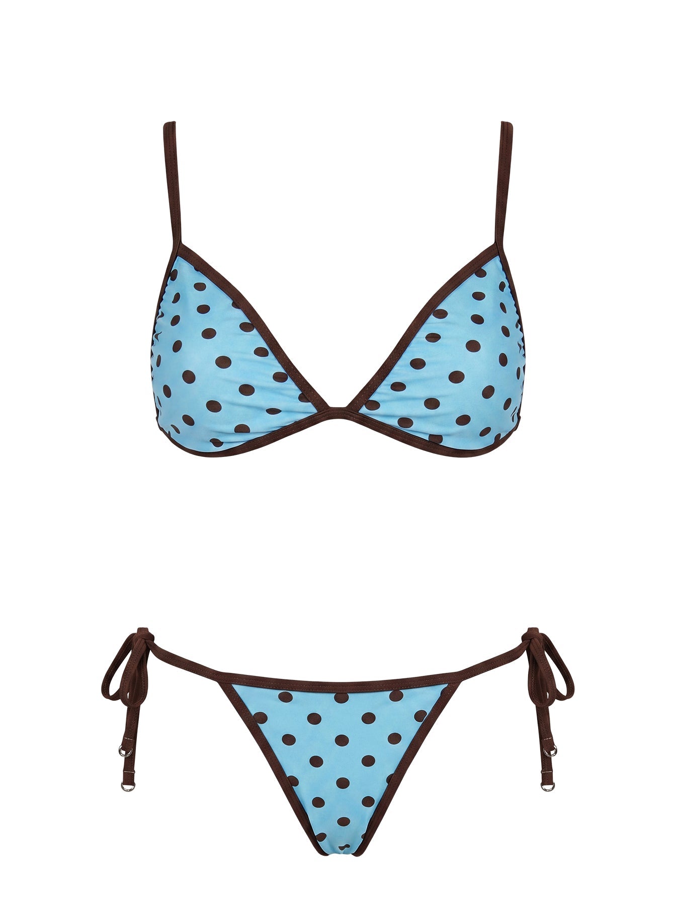 Idola Reversible Bikini Top Blue Polka Dot