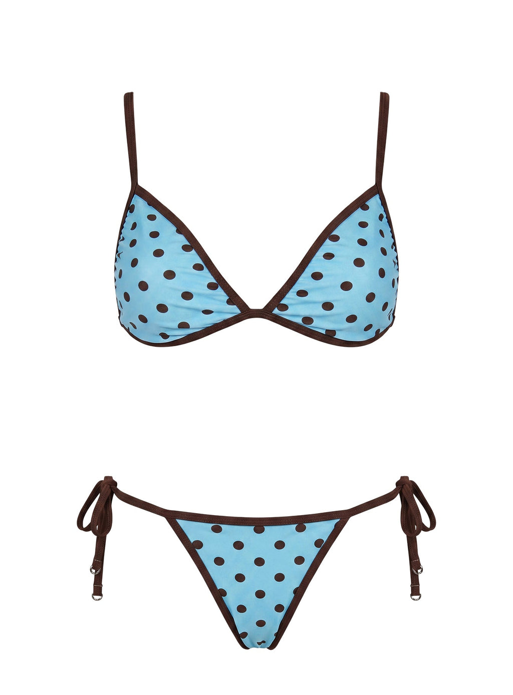 Idola Reversible Bikini Bottoms Blue Polka Dot