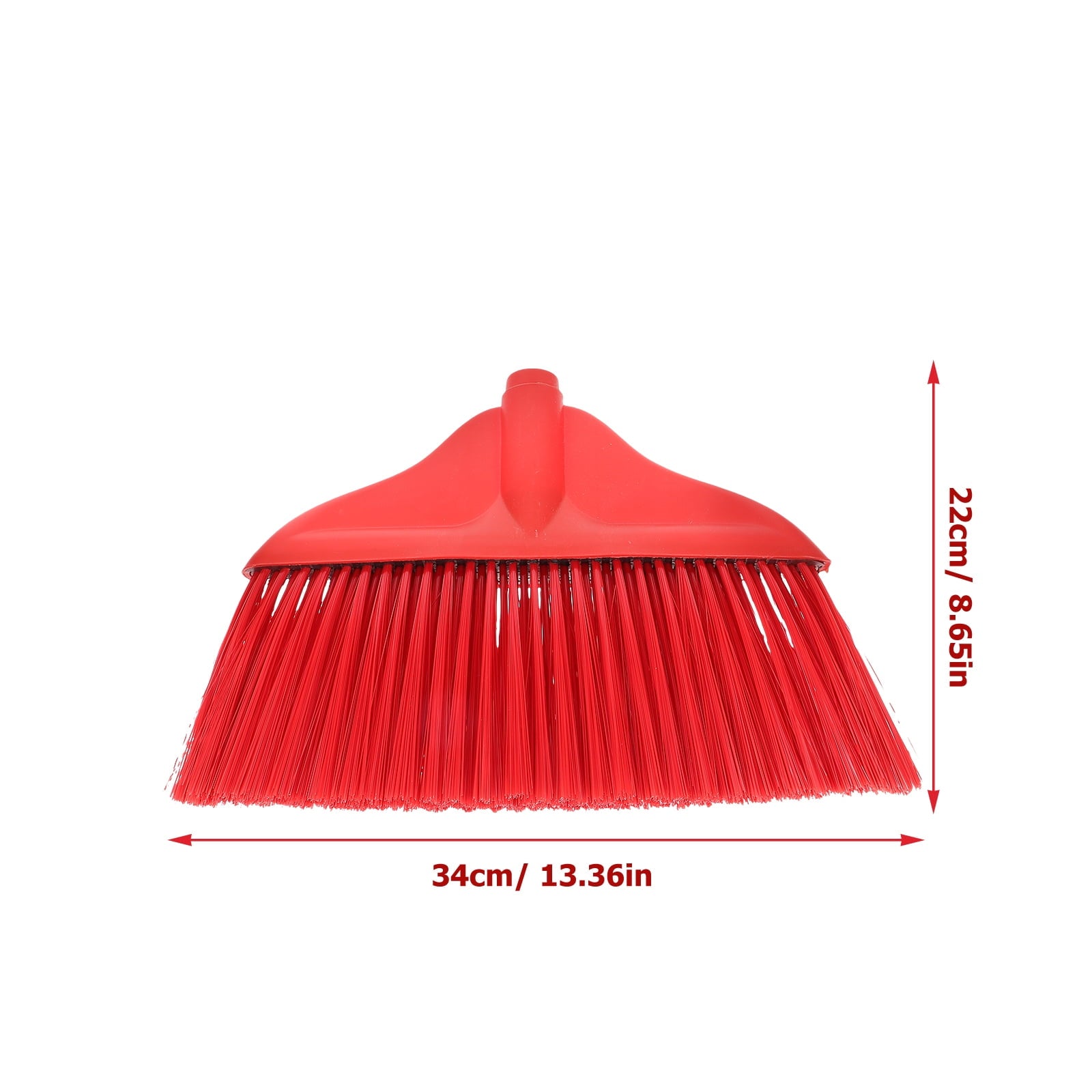 unbranded Garage Broom Heavy Duty Broom Replacement 34x22cm Red