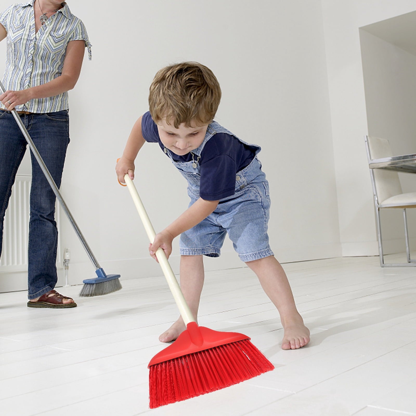 unbranded Garage Broom Heavy Duty Broom Replacement 34x22cm Red