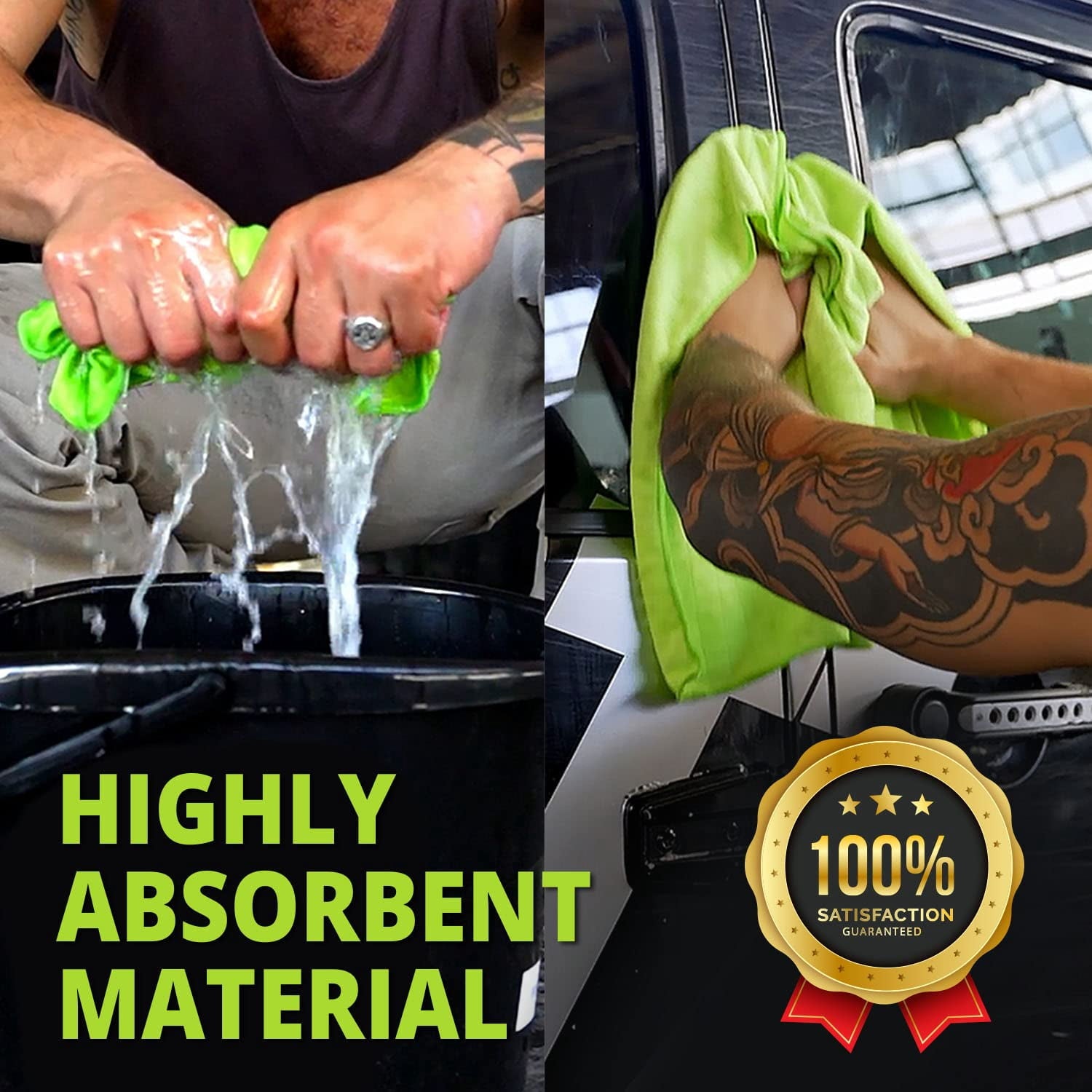6 Extra Large Microfiber Cleaning Cloths, 30"x18" Floor Towels For Squeegee Mop, Reusable Multi-Purpose Cleaning Rags For House, Kitchen, Car &amp; Windows, Highly Absorbent, Lint-Free