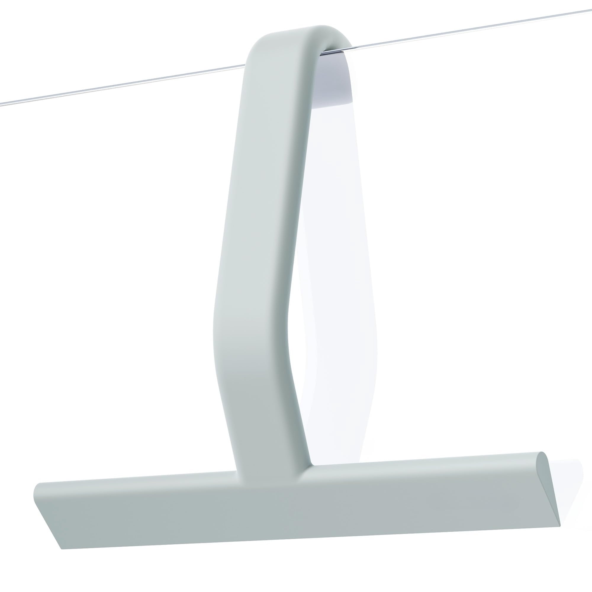 Shower Squeegee for Glass Doors, All-in-One Award-Winning Silicone Squeegee with Built-in Hook for Bathroom, Window, Mirror, Tile Wall, Car, Streak-Free Cleaner Tool, 10-Inch Black