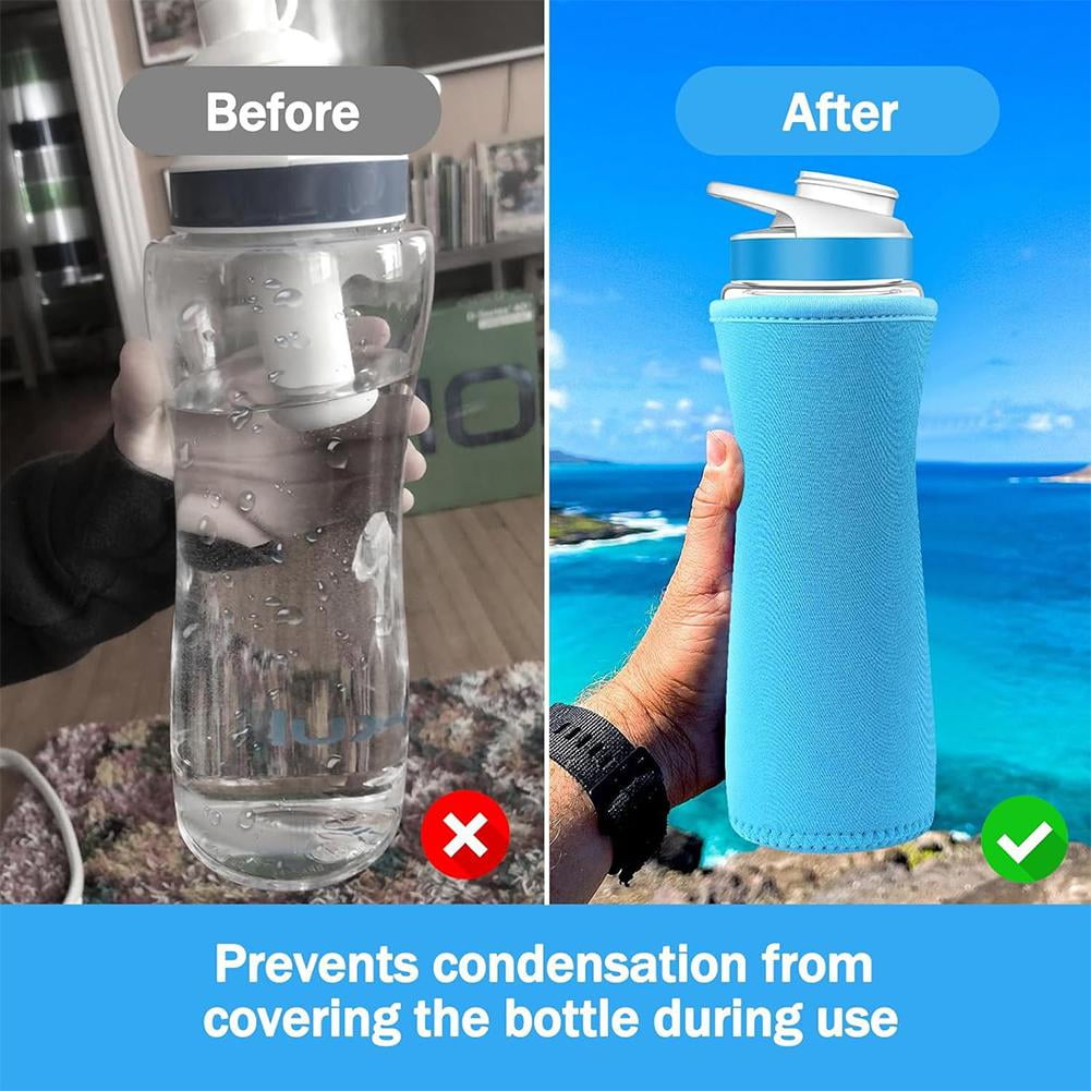 Water Bottle, Silicone Water Bottle Sleeve, Thermal Bottle Holder for  Cold Insulation Water Sleeve, Water Bottle Holder Accessories Prevent Collision