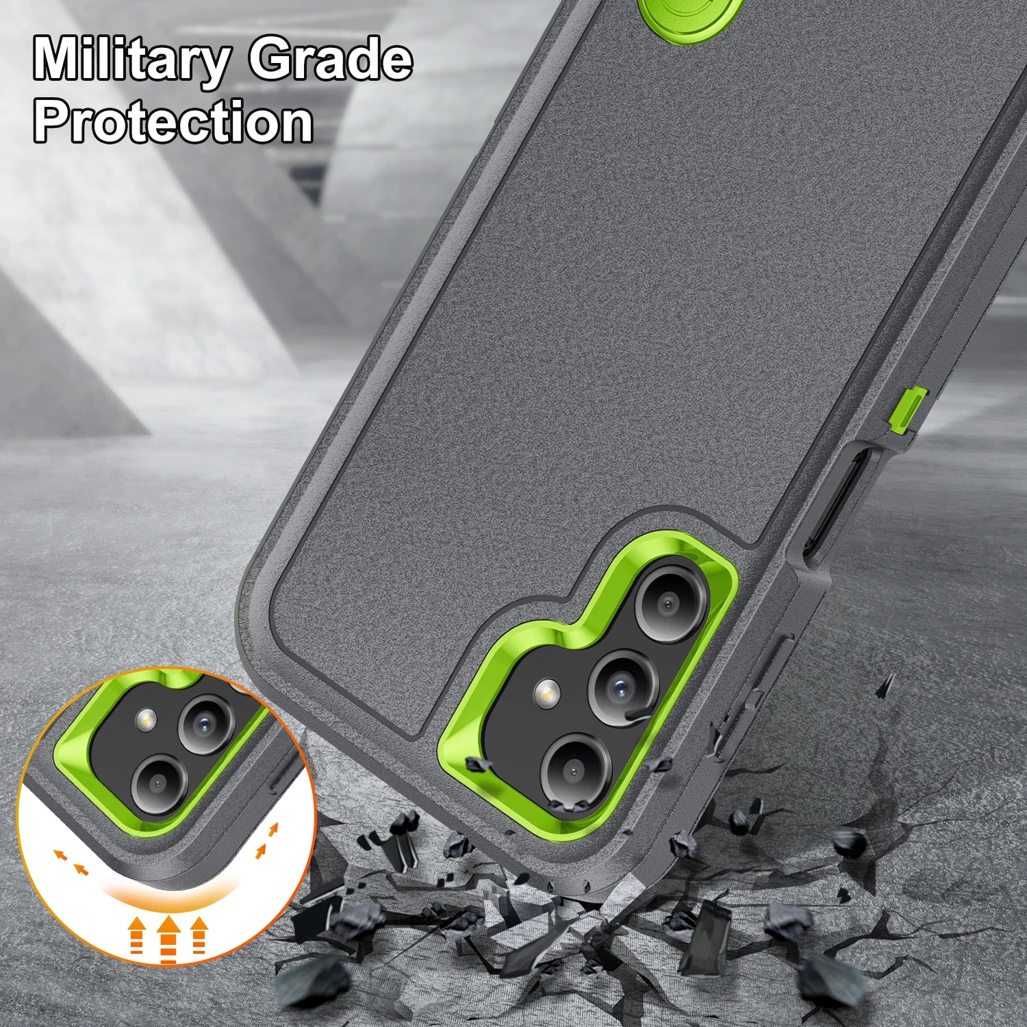 Otter Anti-Shock Box Rugged Cover for Samsung Galaxy S25 S24 S23 Ultra S22 Plus FE A56 A36 A26 A16 A06 Stand Armor Phone Case