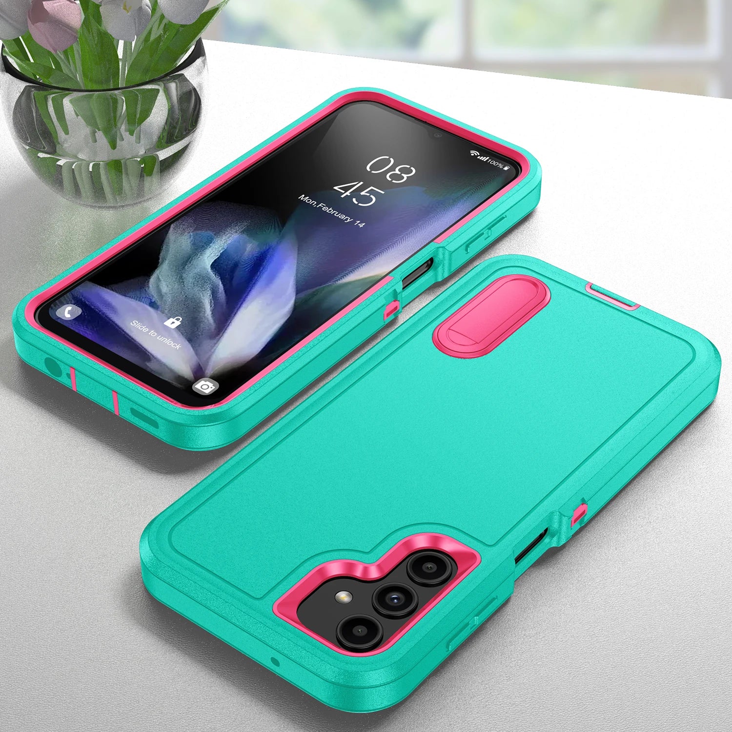 Otter Anti-Shock Box Rugged Cover for Samsung Galaxy S25 S24 S23 Ultra S22 Plus FE A56 A36 A26 A16 A06 Stand Armor Phone Case